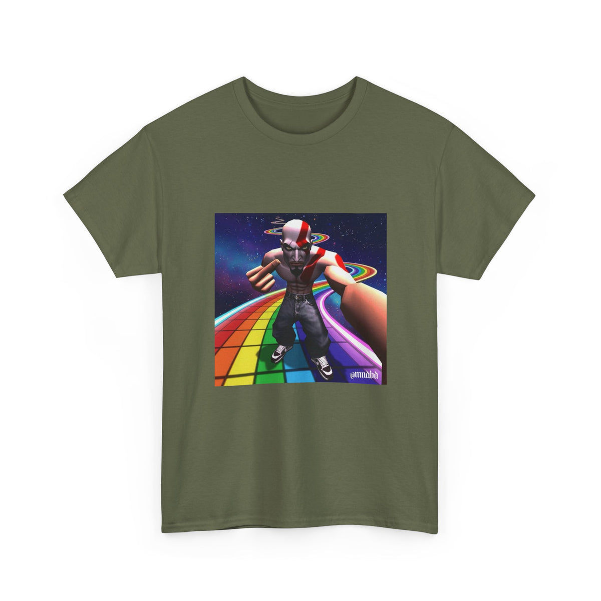 Kratos Flips Off On Rainbow Road