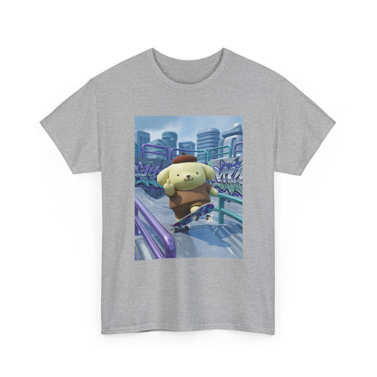 Pompompurin Flipping Off On Skateboard