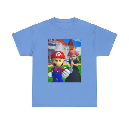 Mario And Peach Chilling At The Castle