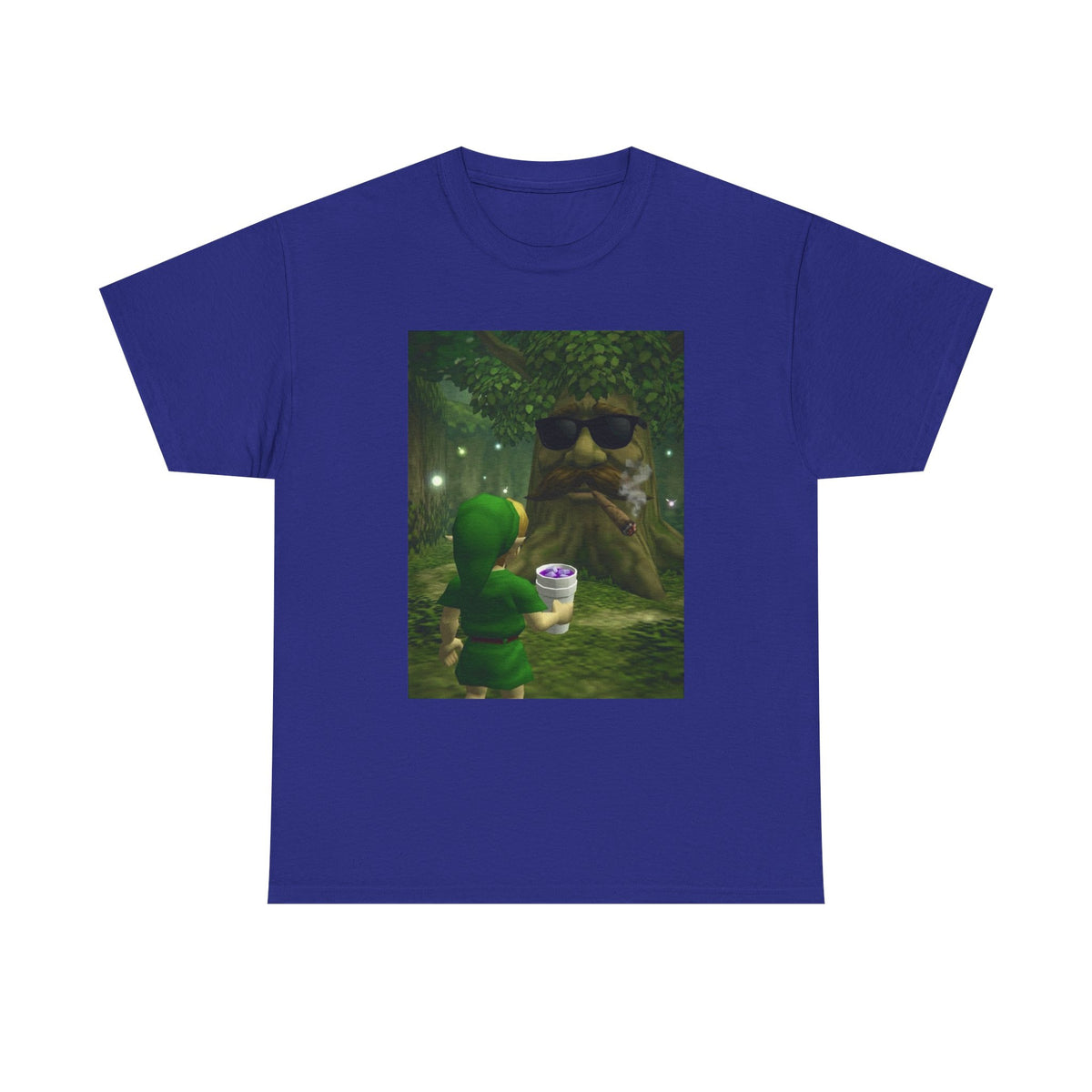Hero Meets Cool Tree Smoking Cigar Tee
