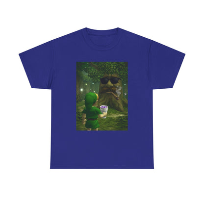 Hero Meets Cool Tree Smoking Cigar Tee