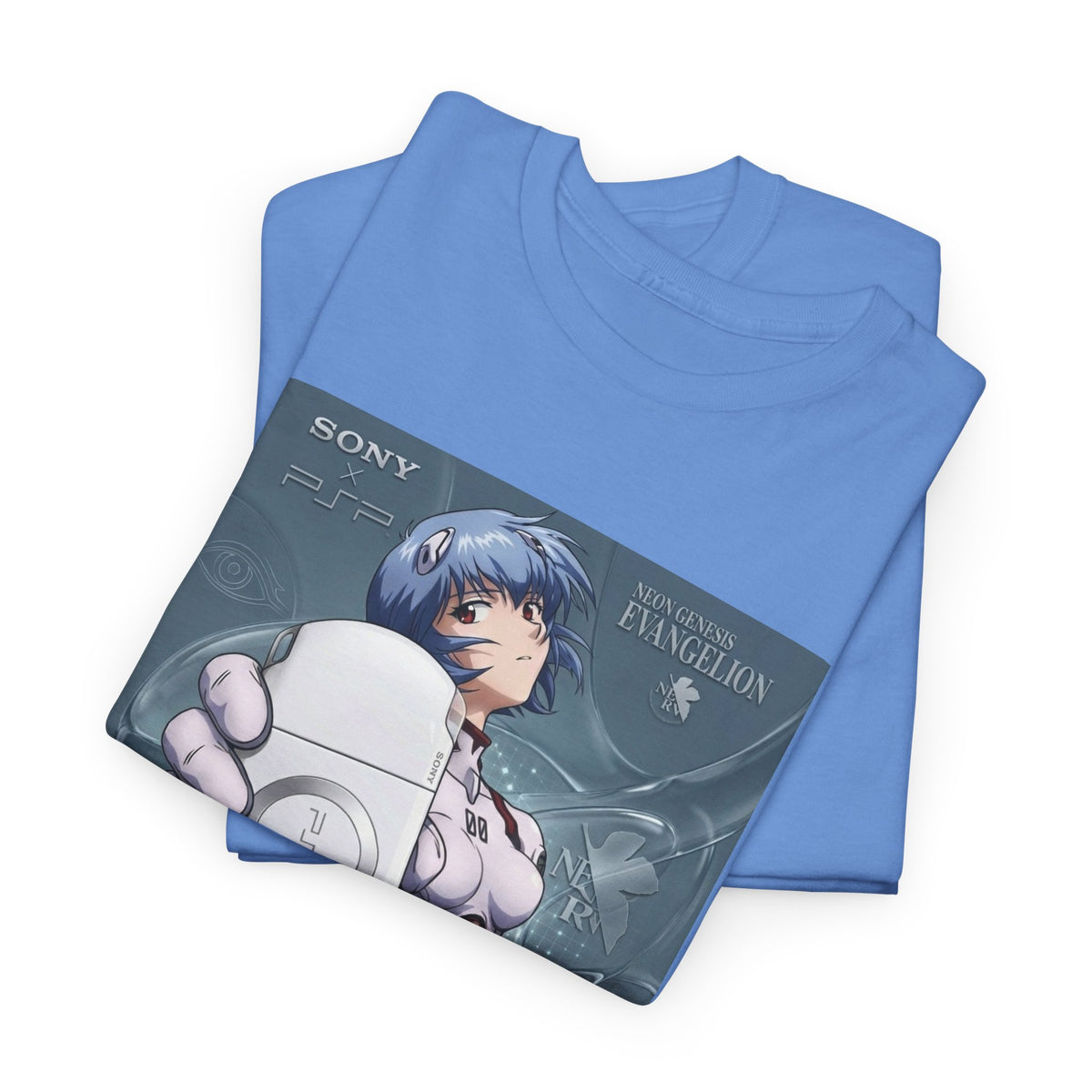 Rei Ayanami Holds PSP Collaboration Tee