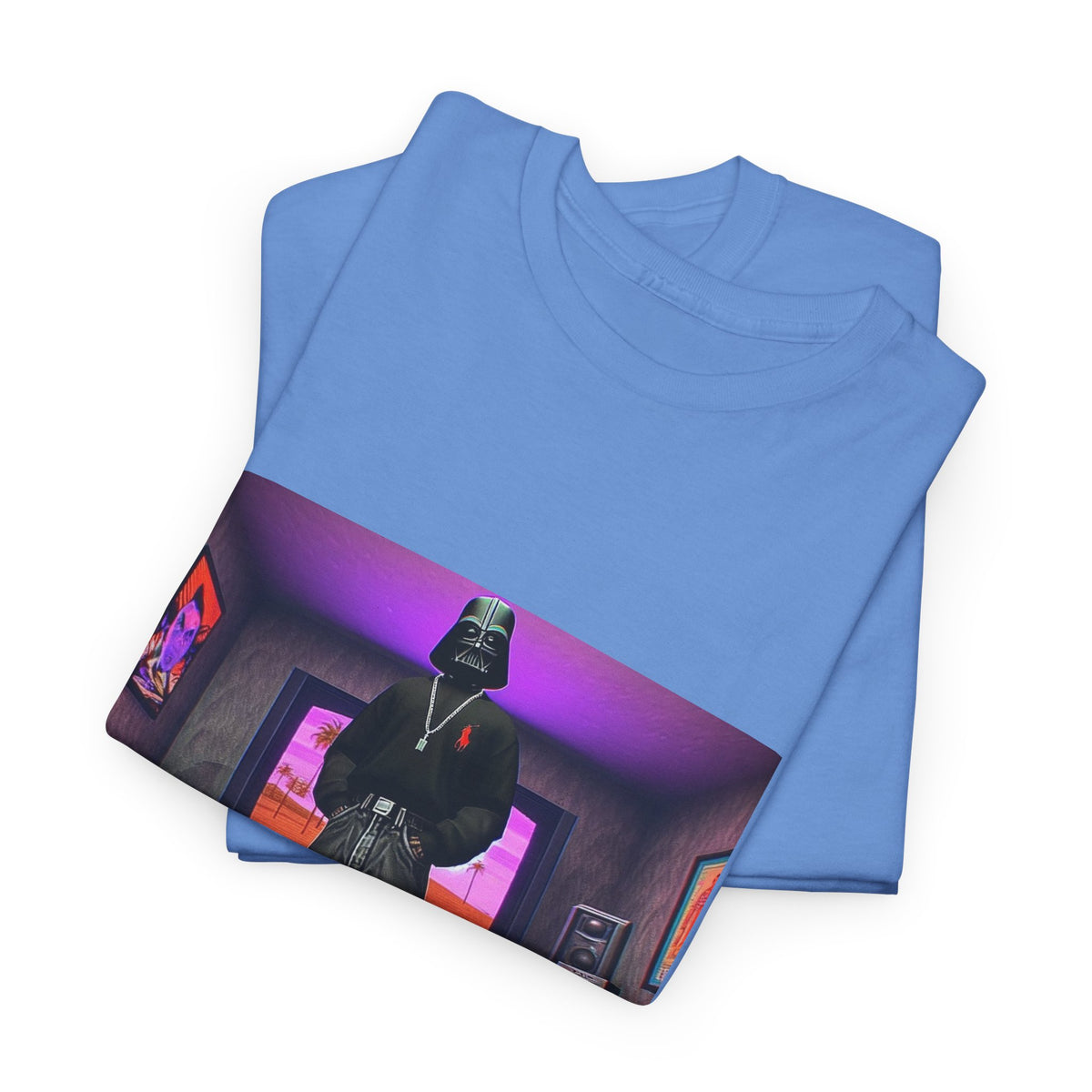 Darth Vader Posing In A Y2K Room