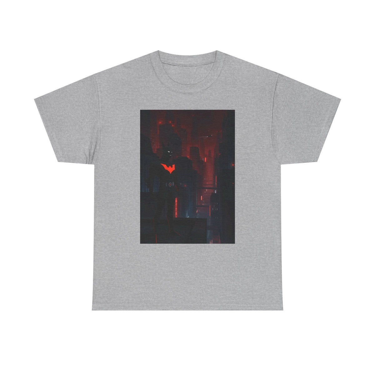 Cyberpunk Bat Hero In Neon City Tee