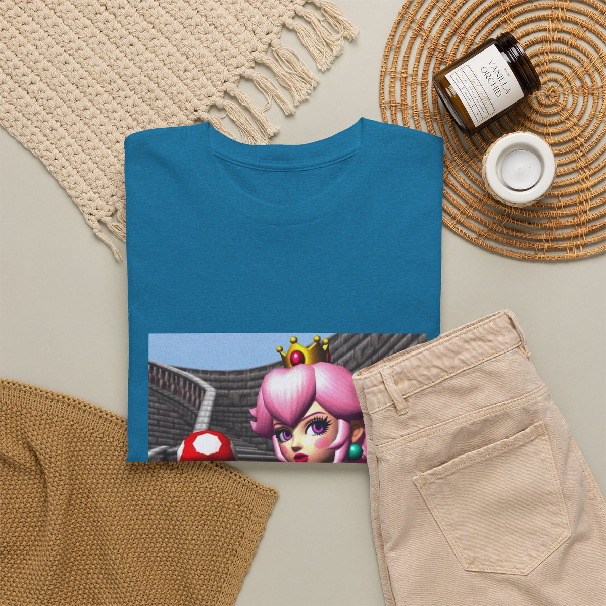 Gothic Princess Peach With Mushroom Tee