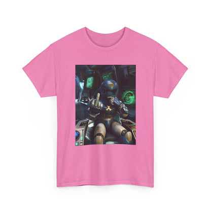 Sci-Fi Pilot Flipping The Bird Tee