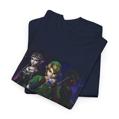 Link Playing Ocarina With Dark Companions Tee