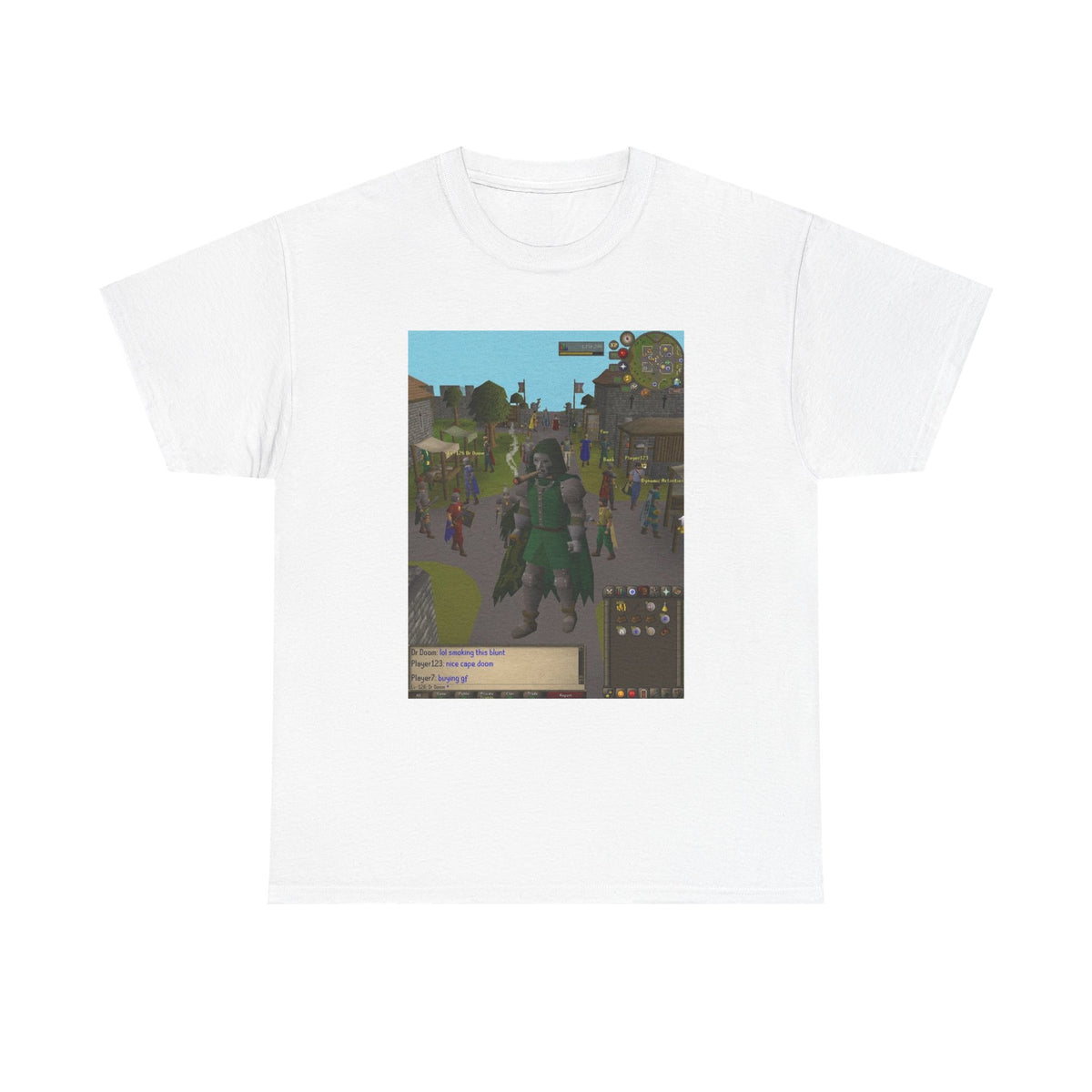 Pixelated Dr. Doom Smoking A Blunt In Gielinor