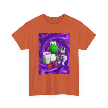 Yoshi And Dry Bones Sipping Purple Tee
