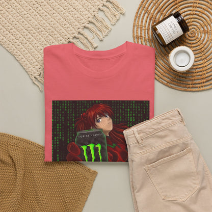 Asuka Wireframe Holding Monster Can