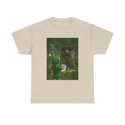 Hero Meets Cool Tree Smoking Cigar Tee