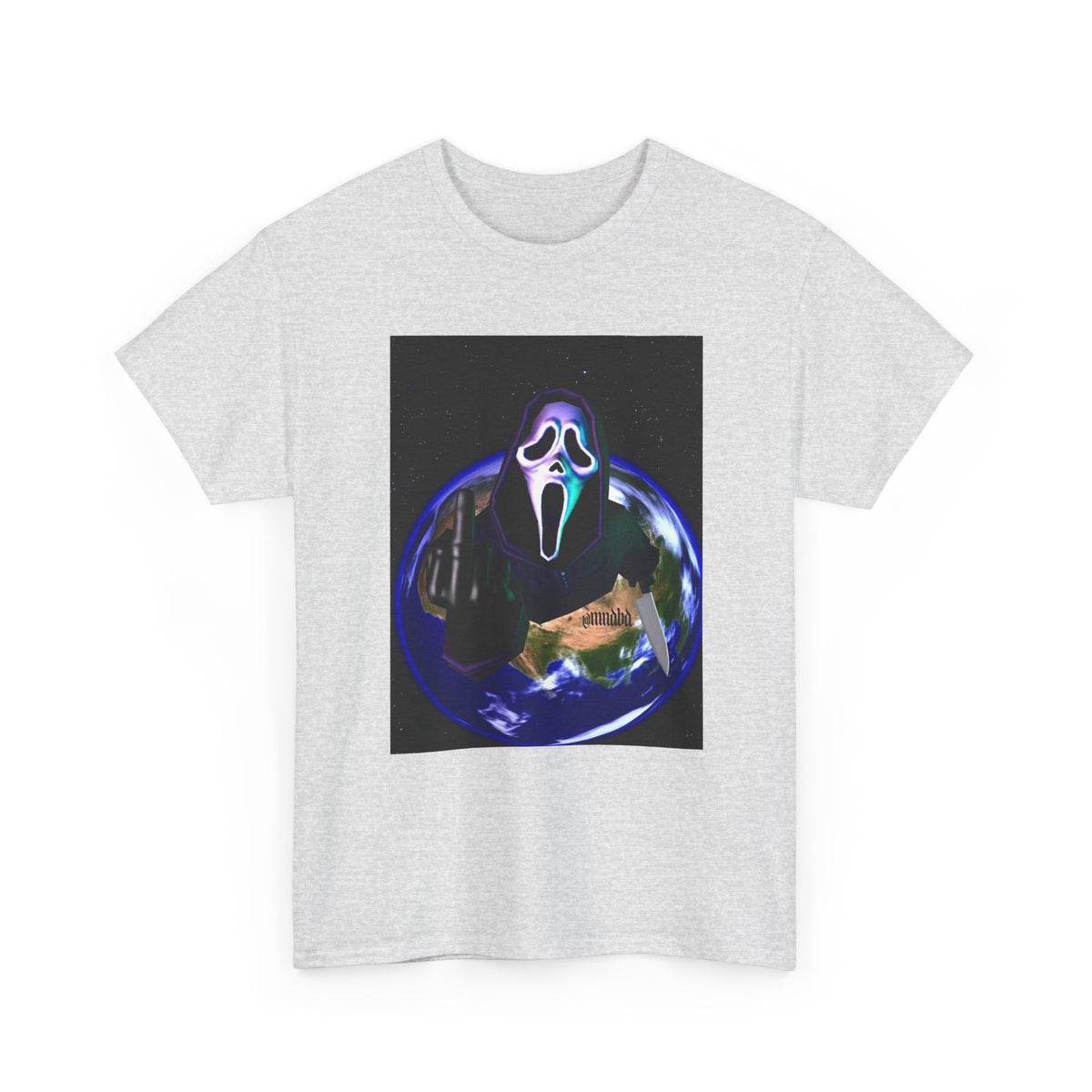 Ghostface Flipping Off The Earth Tee