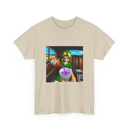 N64 Link Pouring Purple Lean Tee