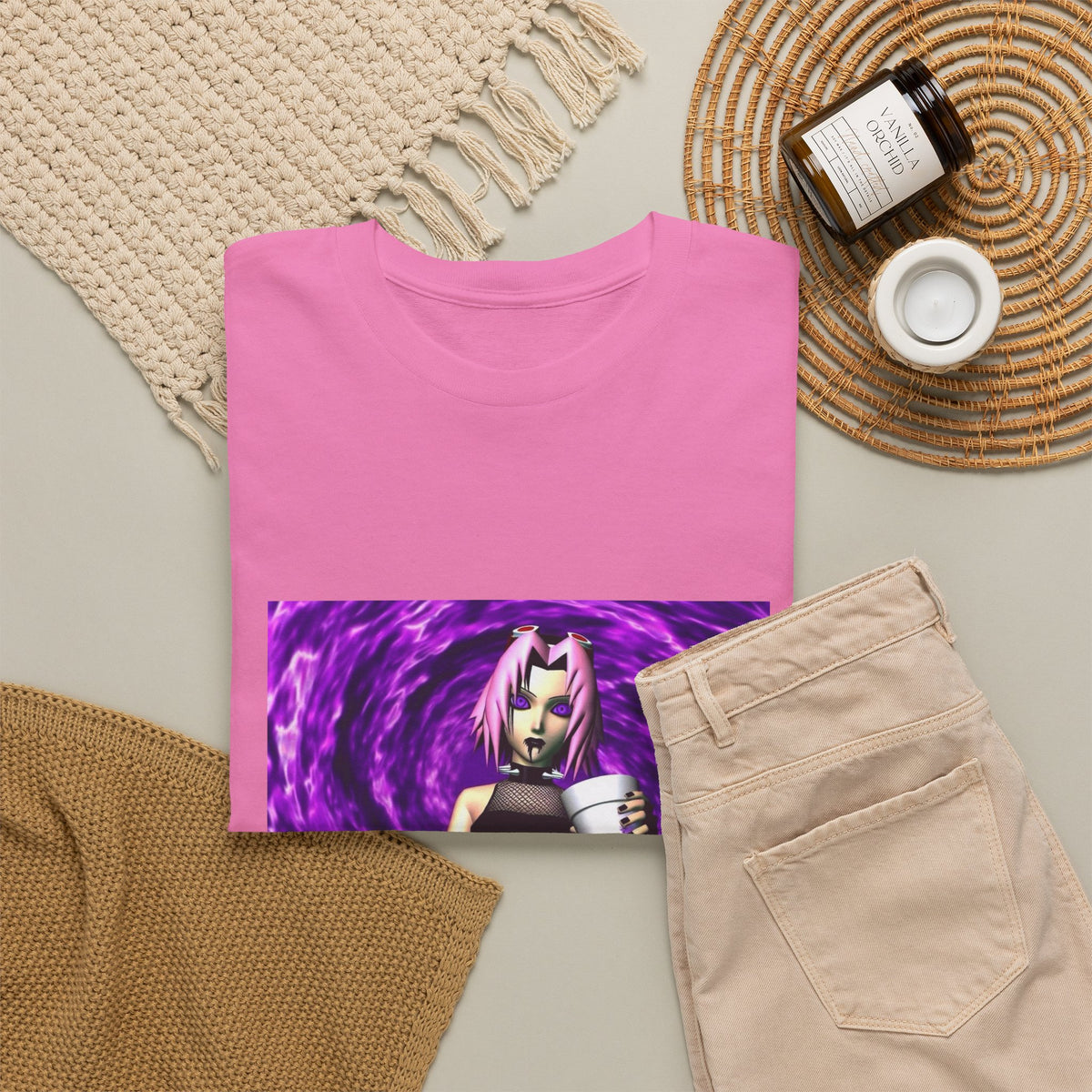 Goth Sakura With Purple Drank Tee