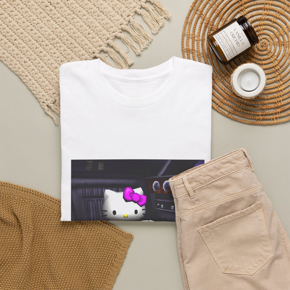 Kitty Pouring Purple Drank In Car Tee