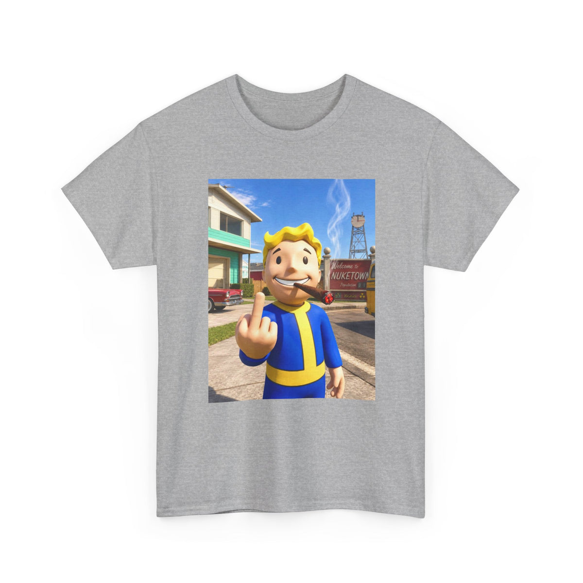 Vault Boy Smoking Blunt In Nuketown