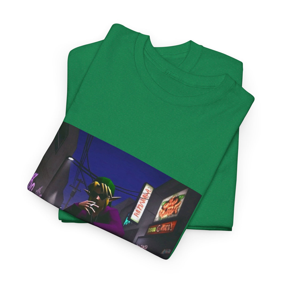 Skater Link Smoking In Neon Alley Tee (Design 8)
