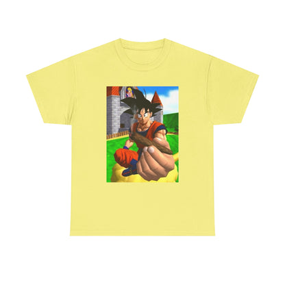 Goku Offers a Blunt at Peach's Castle