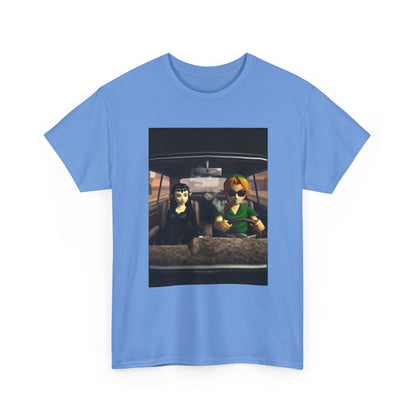 Link And Zelda Cruising And Smoking