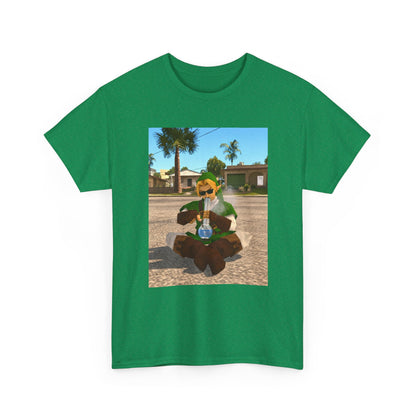 Stoner Link Taking A Bong Hit Tee