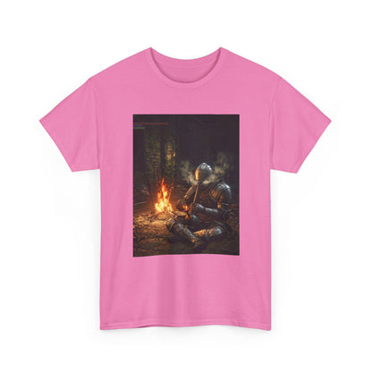 Armored Knight Smoking Bong By Bonfire