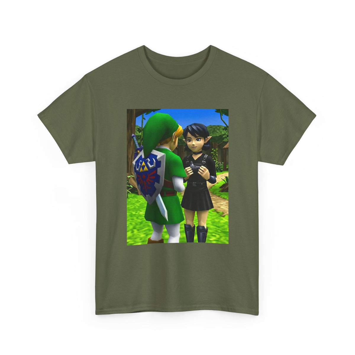 Link And Ocarina Girl Meeting