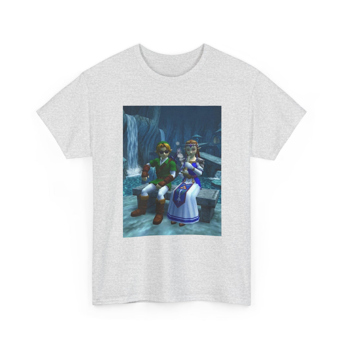 Link And Zelda Chilling With A Bong Tee