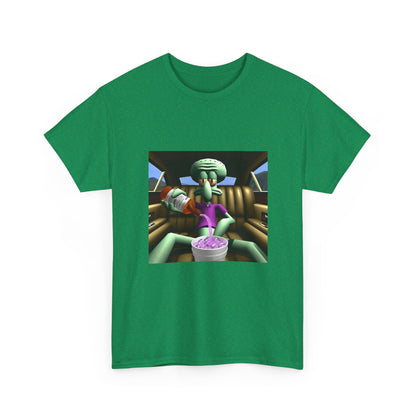 Squidward Pouring Lean In Car Tee