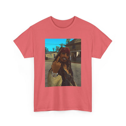 Gangster Jack Sparrow Flipping The Bird Tee