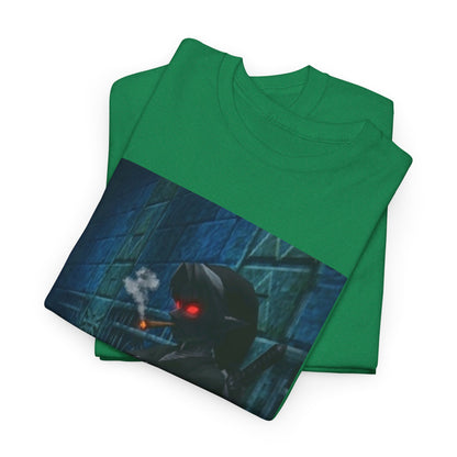 Dark Elf Smoking Blunt In Dungeon Tee