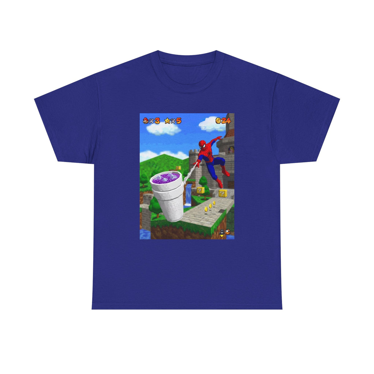 Spidey Swings With Lean In Mario World Tee