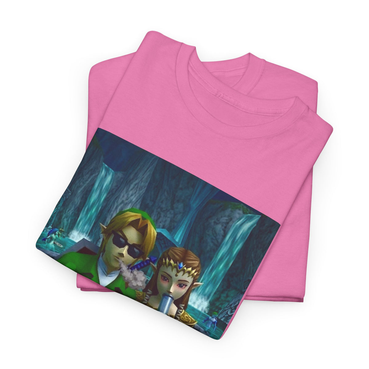 Link And Zelda Sharing A Smoke Tee