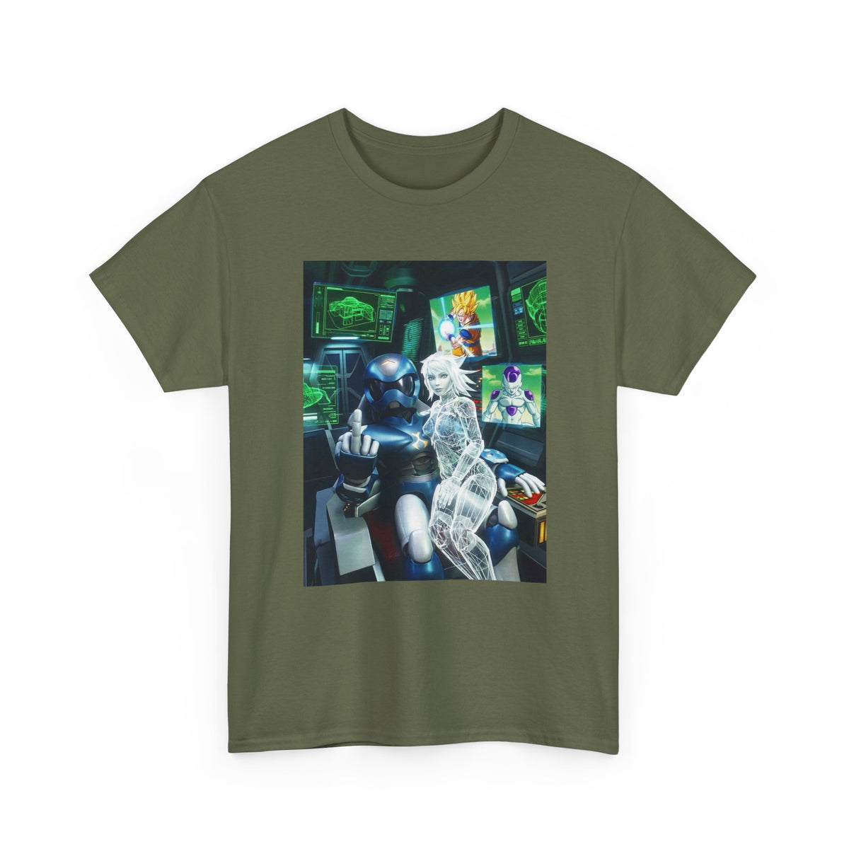 Cybernetic Pilot, Holographic Girl, And Dragon Ball Z