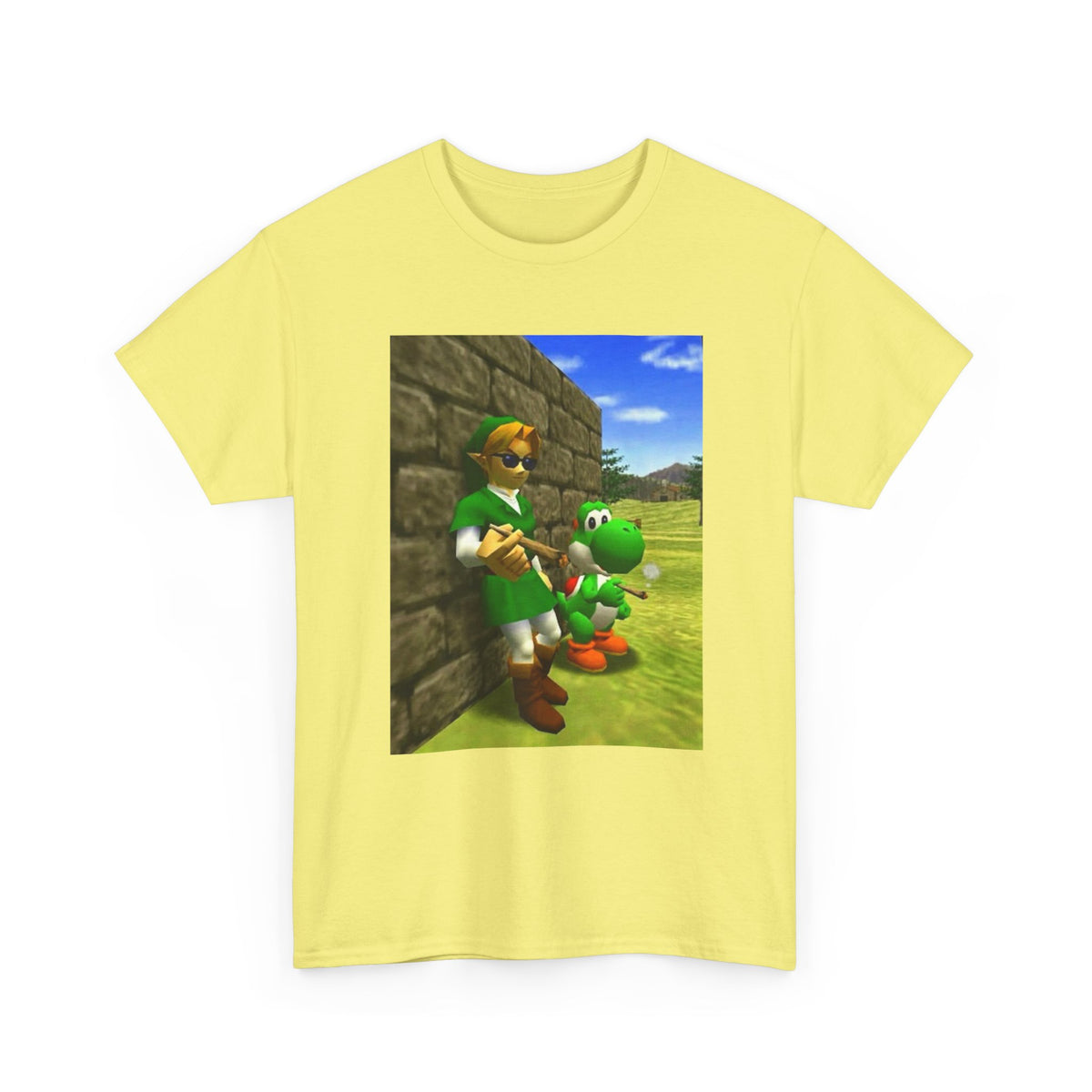 Link and Yoshi Chillin' With Blunts