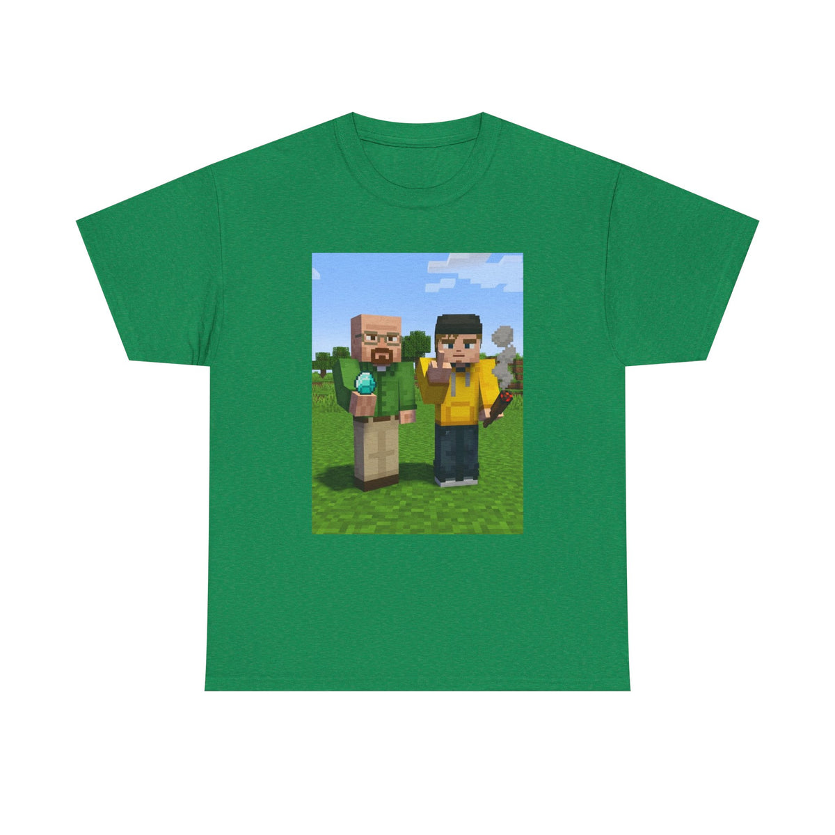 Pixelated Chemists With Blue Crystal And Joint
