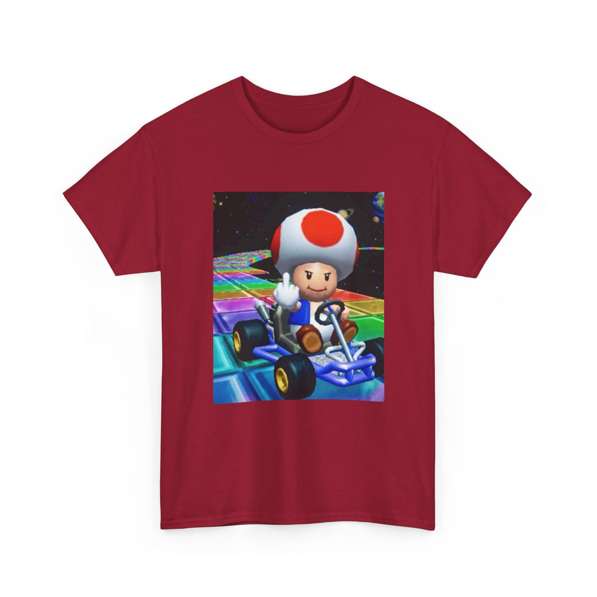 Toad Flipping The Bird On Rainbow Road