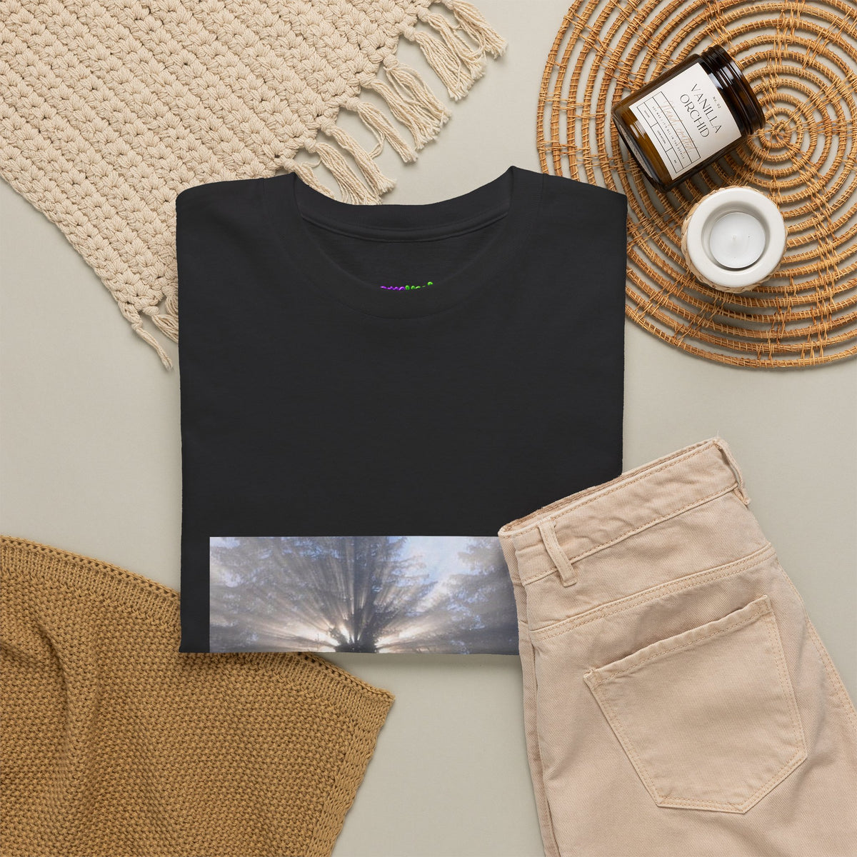 Neon Leaf Dream Graphic Tee