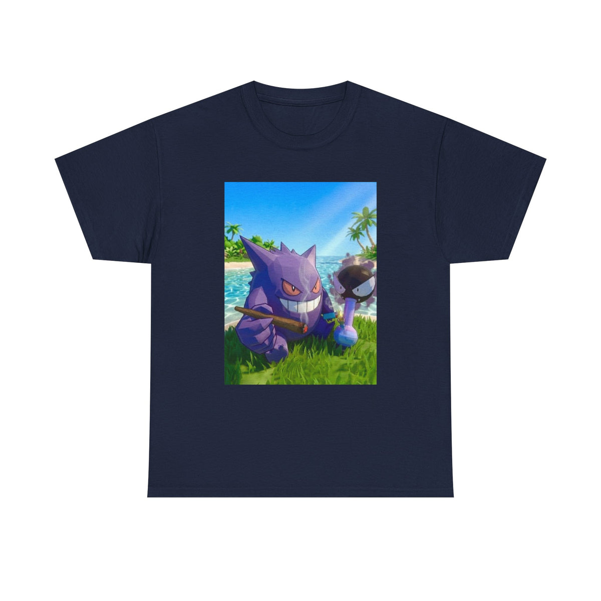 Gengar And Gastly Chilling On Beach Tee