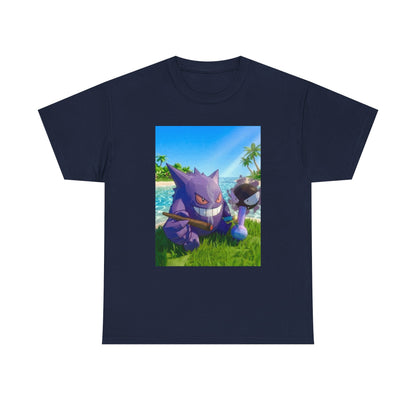 Gengar And Gastly Chilling On Beach Tee