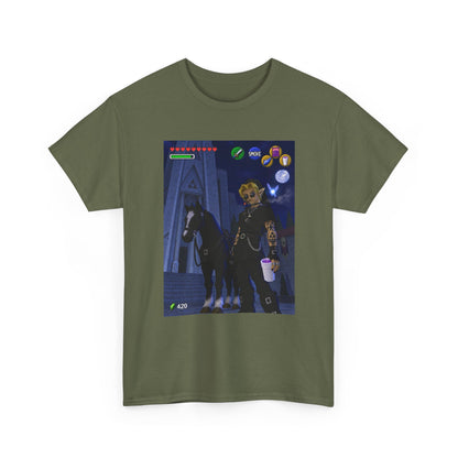 Goth Link Smoking With Epona Tee