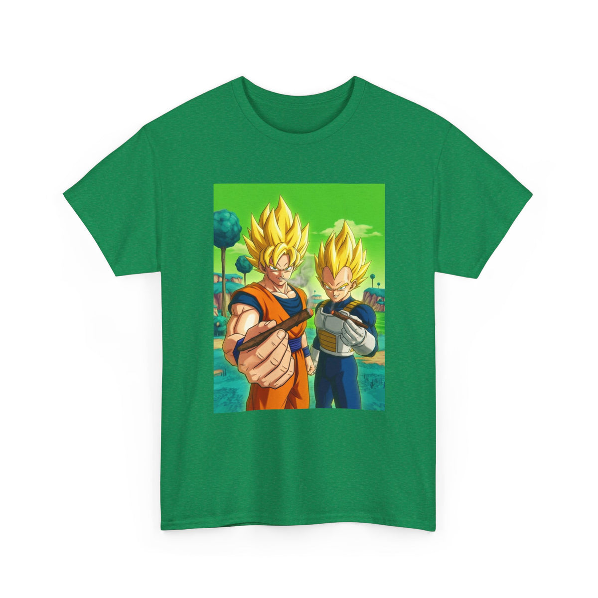 Goku And Vegeta Sharing A Smoke