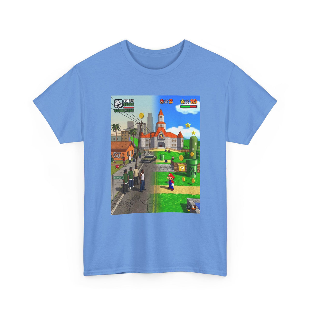 GTA San Andreas Meets Mario Mashup Tee