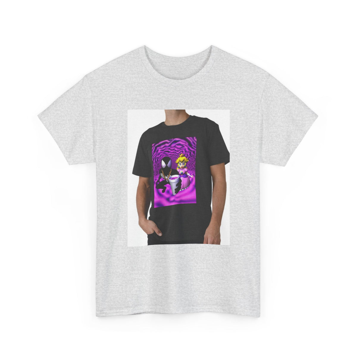 Symbiote And Princess On Purple Swirls