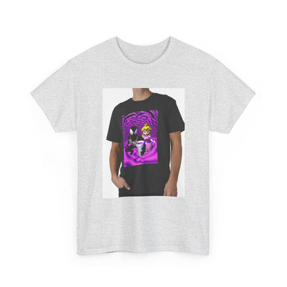 Symbiote And Princess On Purple Swirls