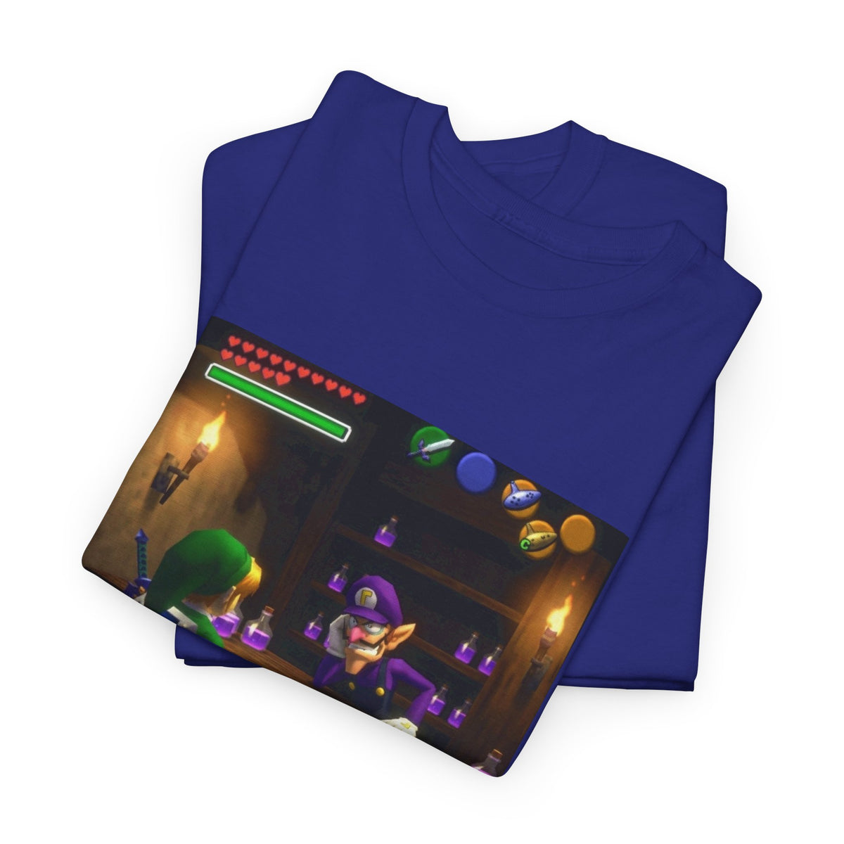 Waluigi Deals Purple Potions To Link