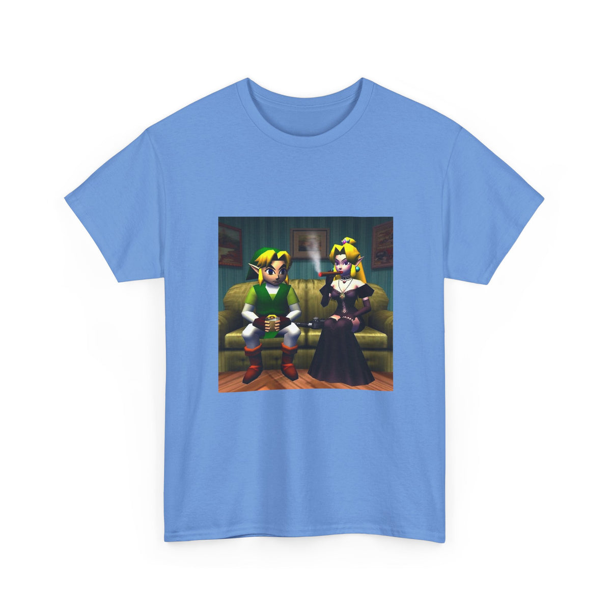 Link and Goth Peach Chillin' and Smoking Tee
