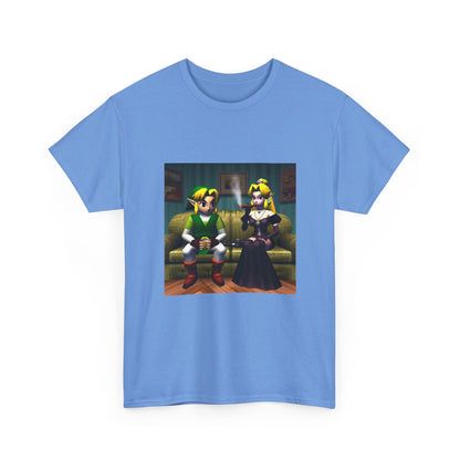 Link and Goth Peach Chillin' and Smoking Tee