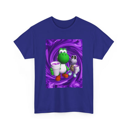 Yoshi And Dry Bones Sipping Purple Tee