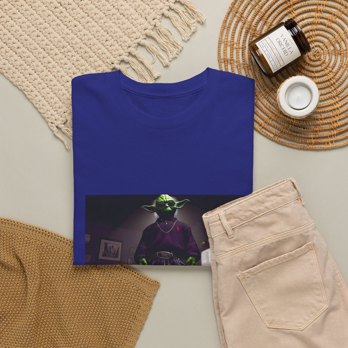 Yoda In Y2K Drip Standing Confidently
