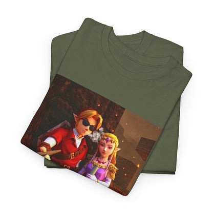 Link And Zelda Chillin' By The Lava